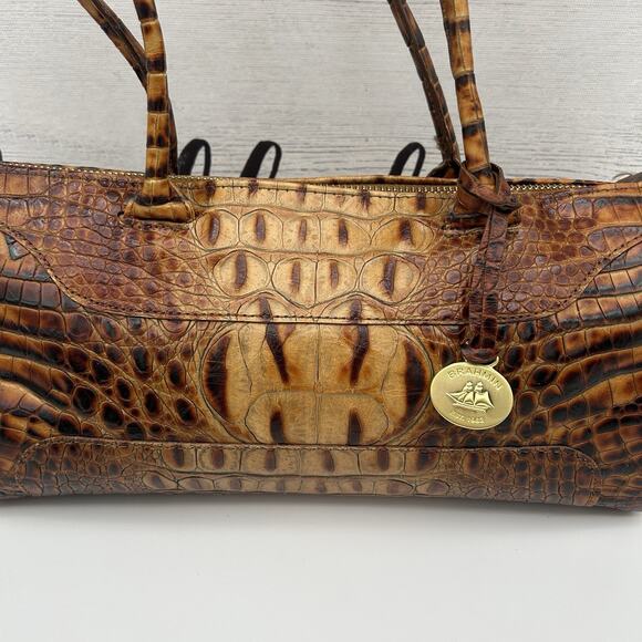 Vintage Brahmin Paris Barrel Purse & Whitney Wallet Set - Picture 4 of 14